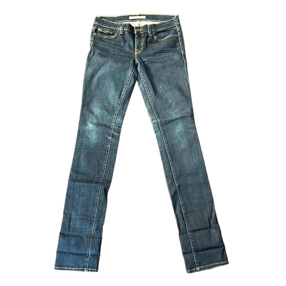 J BRAND Denim Low Rise Stretch Pencil Jeans Ink Size 28